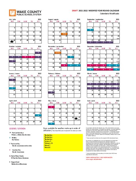 Wcpss Calendar 21 22